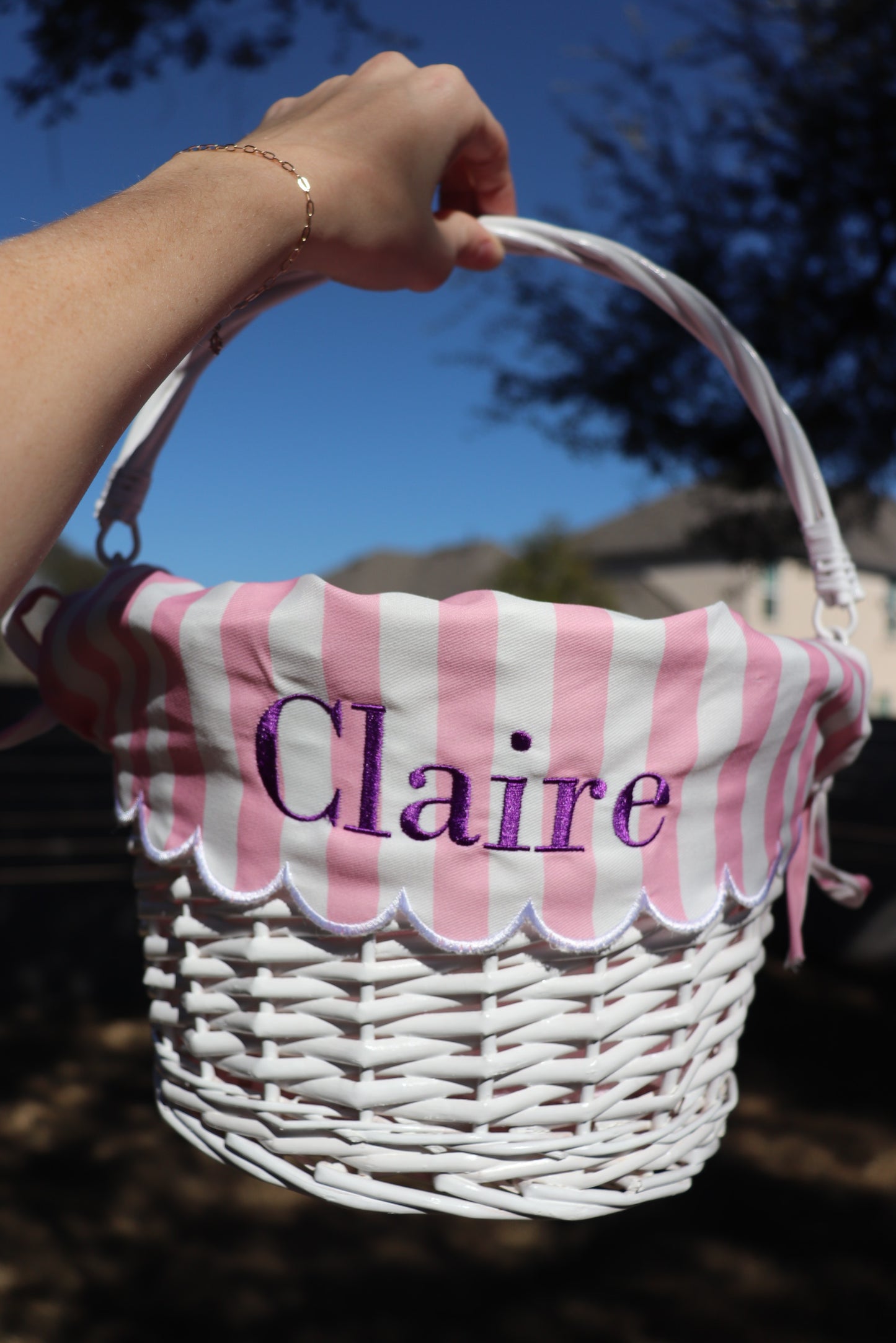 Scalloped Liner Easter Basket (Basket Included!)