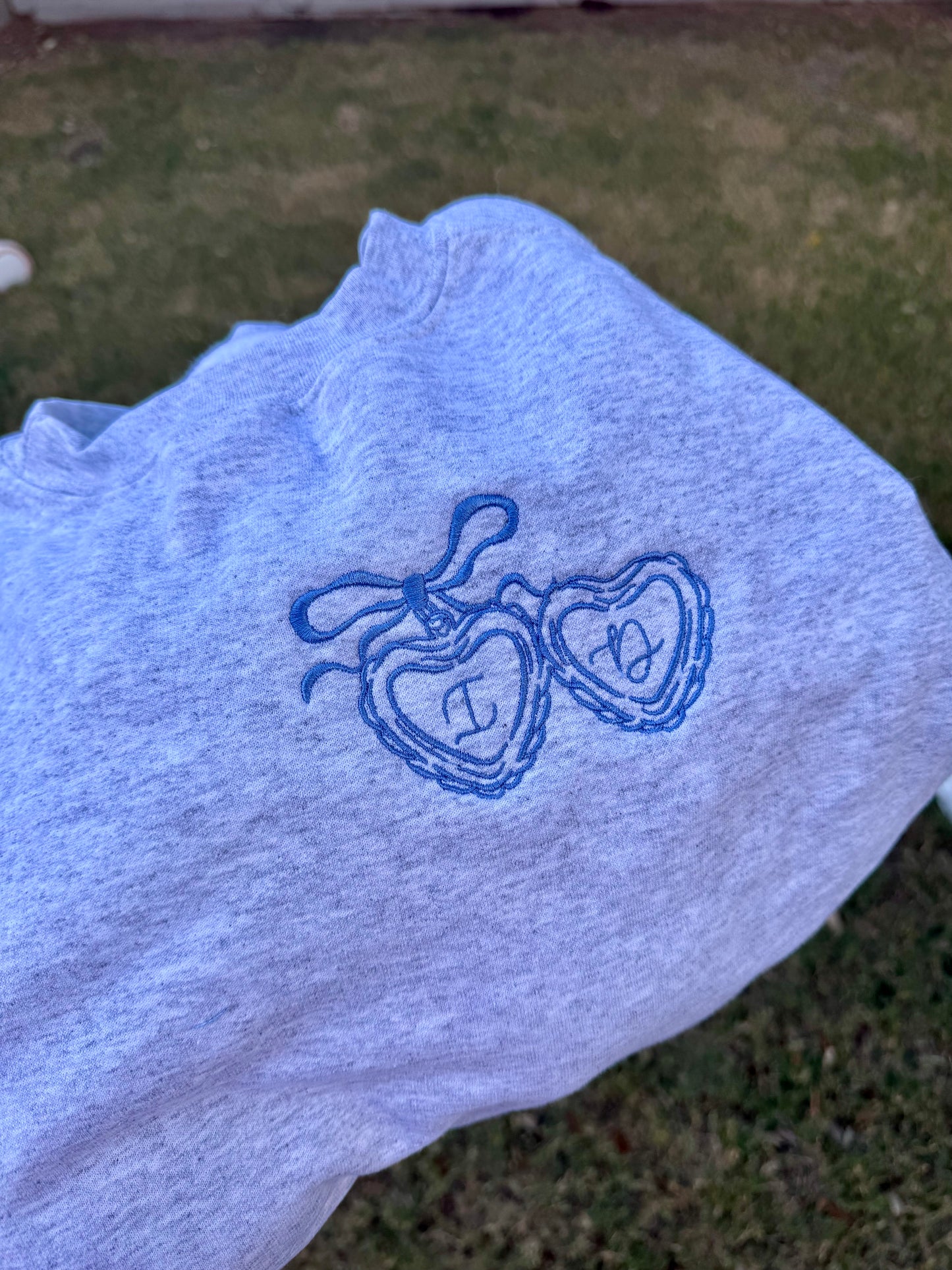 Customized Locket Initial Sweatshirt